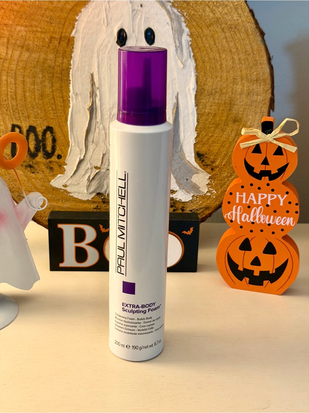 Paul Mitchell Extra-Body Sculpting Foam — Purple & White Bottle